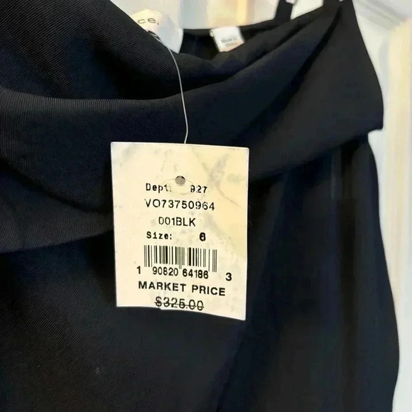 NWT Vince. Satin Ruffle Tank Dress - Picture 4 of 8